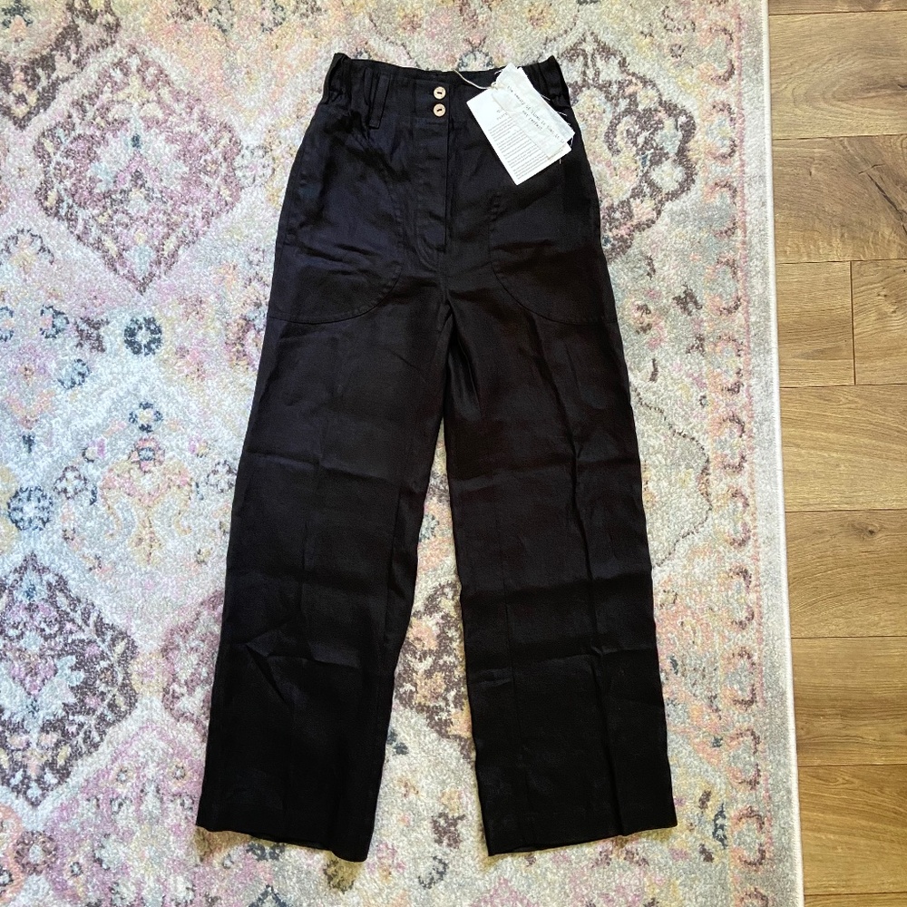 notPERFECTLINEN Sarah Fit and Flare pants NWT